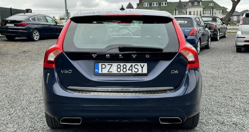 Volvo V60 cena 72900 przebieg: 191500, rok produkcji 2015 z Koszalin małe 407